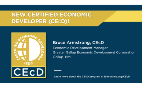 Click the Bruce Armstrong is Awarded Certified Economic Developer Designation by  The International Economic Development Council slide photo to open