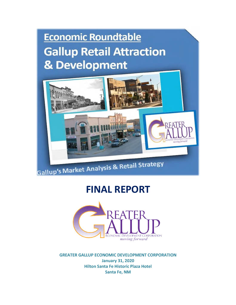 Click to view 2020 Economic Roundtable Final Report - Gallup Retail Attraction & Development link